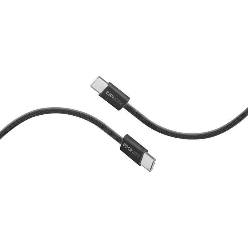 کابل USB-C پرومیت مدل ECOLINE-CC120.BLK طول 1.2 متر کابل USB-C پرومیت مدل ECOLINE-CC120.BLK طول 1.2 متر