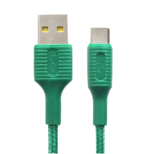 کابل تایپ سی شی کاریزما مدل صبا طول 1.2 متر