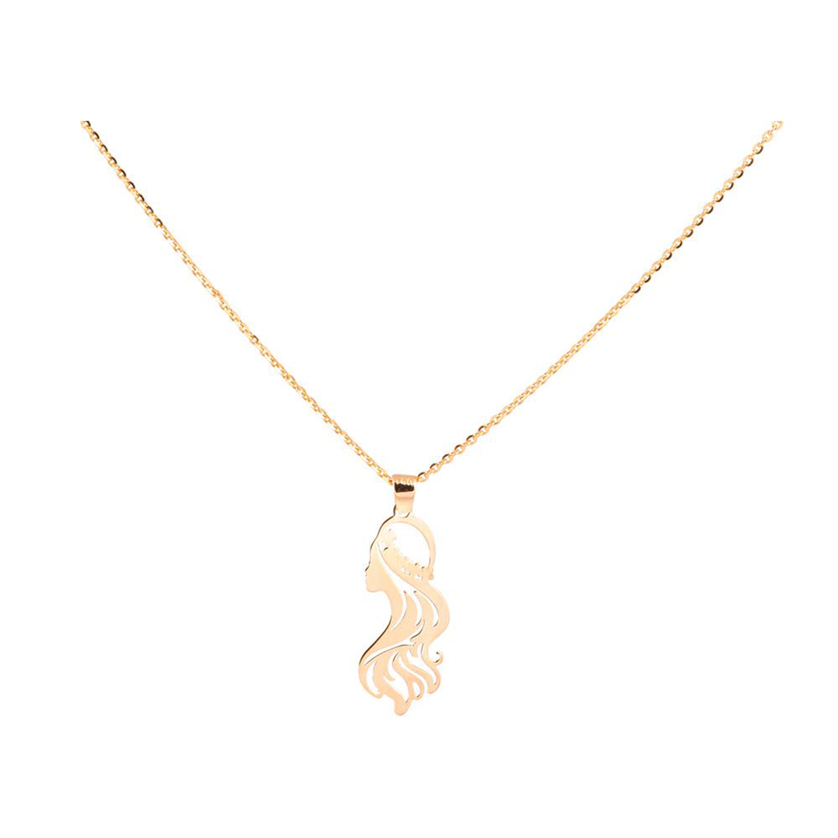 گردنبند طلا زنانه طرح ملکه تئودورا قو طلایی کد N008947-1.20