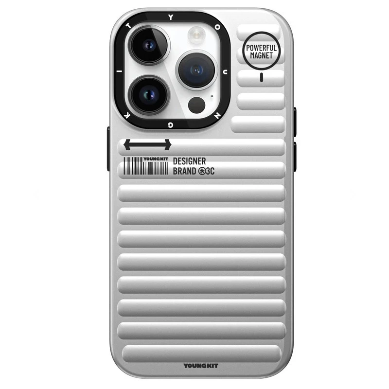 کاور گوشی اپل iphone 15promax یانگ کیت مدل پافر-مشکی گرافیتی کاور گوشی اپل iphone 15promax یانگ کیت مدل پافر-مشکی گرافیتی