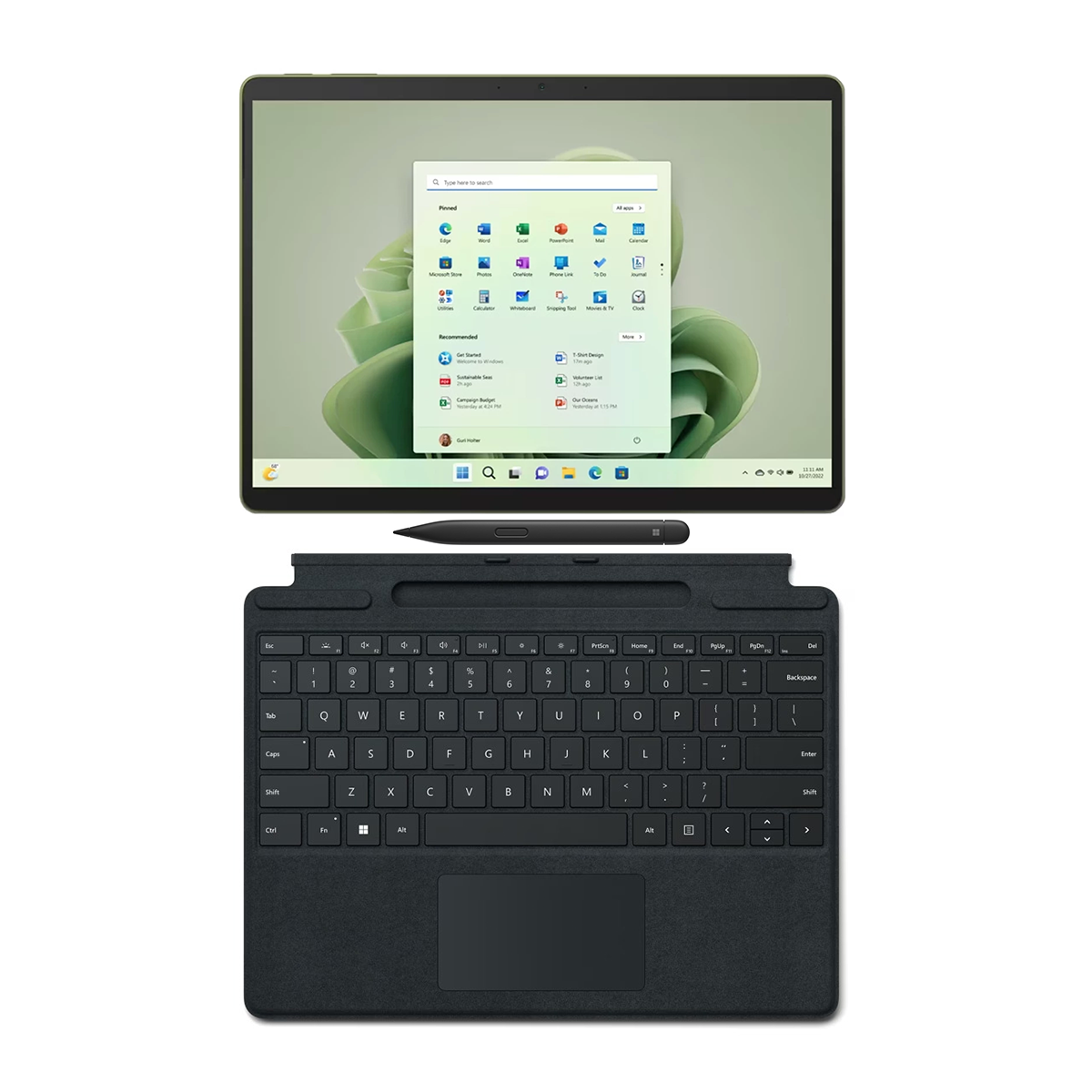 تبلت مایکروسافت مدل Surface Pro 9 i5 ظرفیت 256 گیگابایت رم 16 گیگابایت با کیبورد Signature Black و قلم Slim Pen 2 تبلت مایکروسافت مدل Surface Pro 9 i5 ظرفیت 256 گیگابایت رم 16 گیگابایت با کیبورد Signature Black و قلم Slim Pen 2