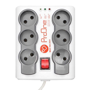 چندراهی و محافظ برق پرووان مدل PPS610 - طول 7 متر