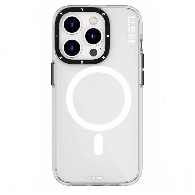 کاور گوشی اپل Iphone 15 pro یانگ کیت مدل Clear Magsafe کد Z01