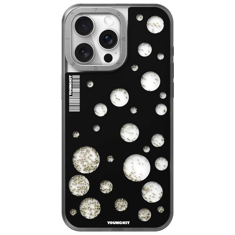 کاور گوشی اپل Iphone 15 pro max یانگ کیت مدل Polka Dots Quicksand Magsafe