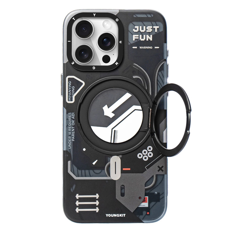 کاور گوشی اپل Iphone 15 pro یانگ کیت مدل Cyberpunk 360° کد Z03