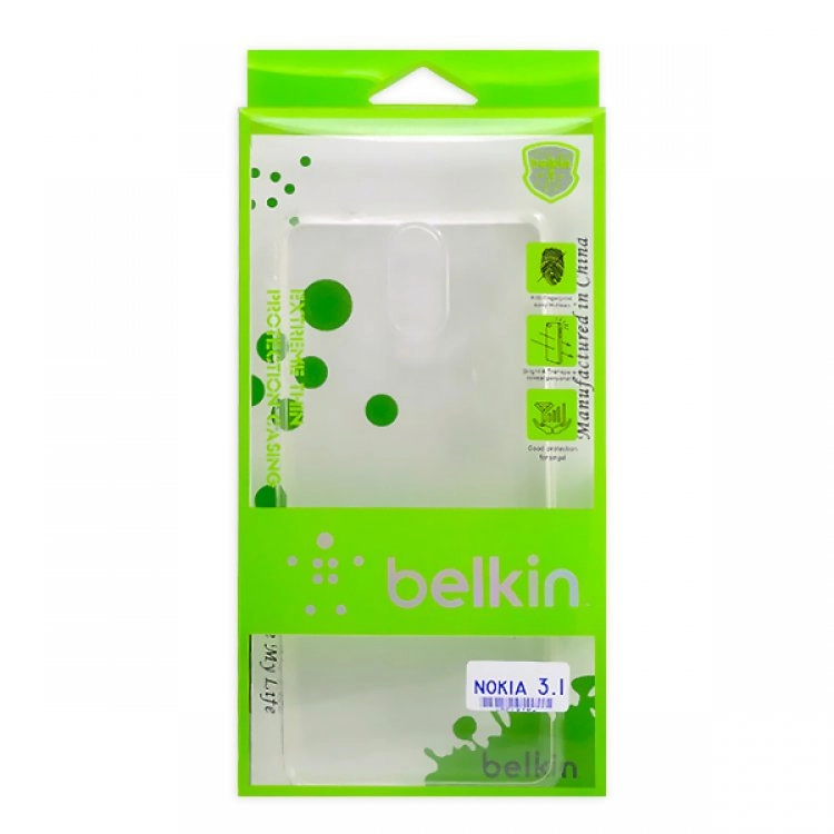 قاب ژله‌ای شفاف belkin مناسب برای گوشی نوکیا 3.1 