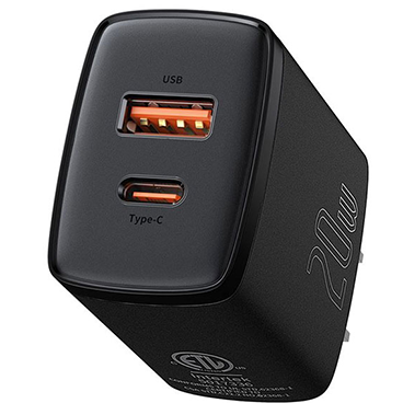  شارژر دیواری دو شاخه چین باسئوس مدل CCXJ-A01 - توان 20 وات