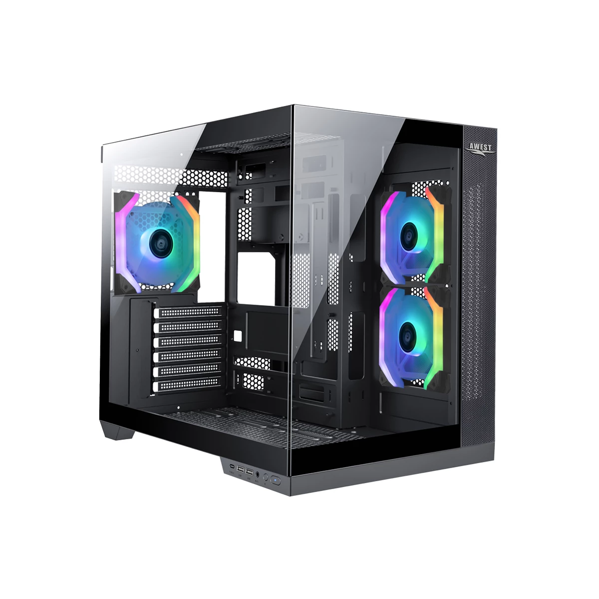 کیس کامپیوتر اوست مدل GT-AQ12-MB-سفید کیس کامپیوتر اوست مدل GT-AQ12-MB-سفید