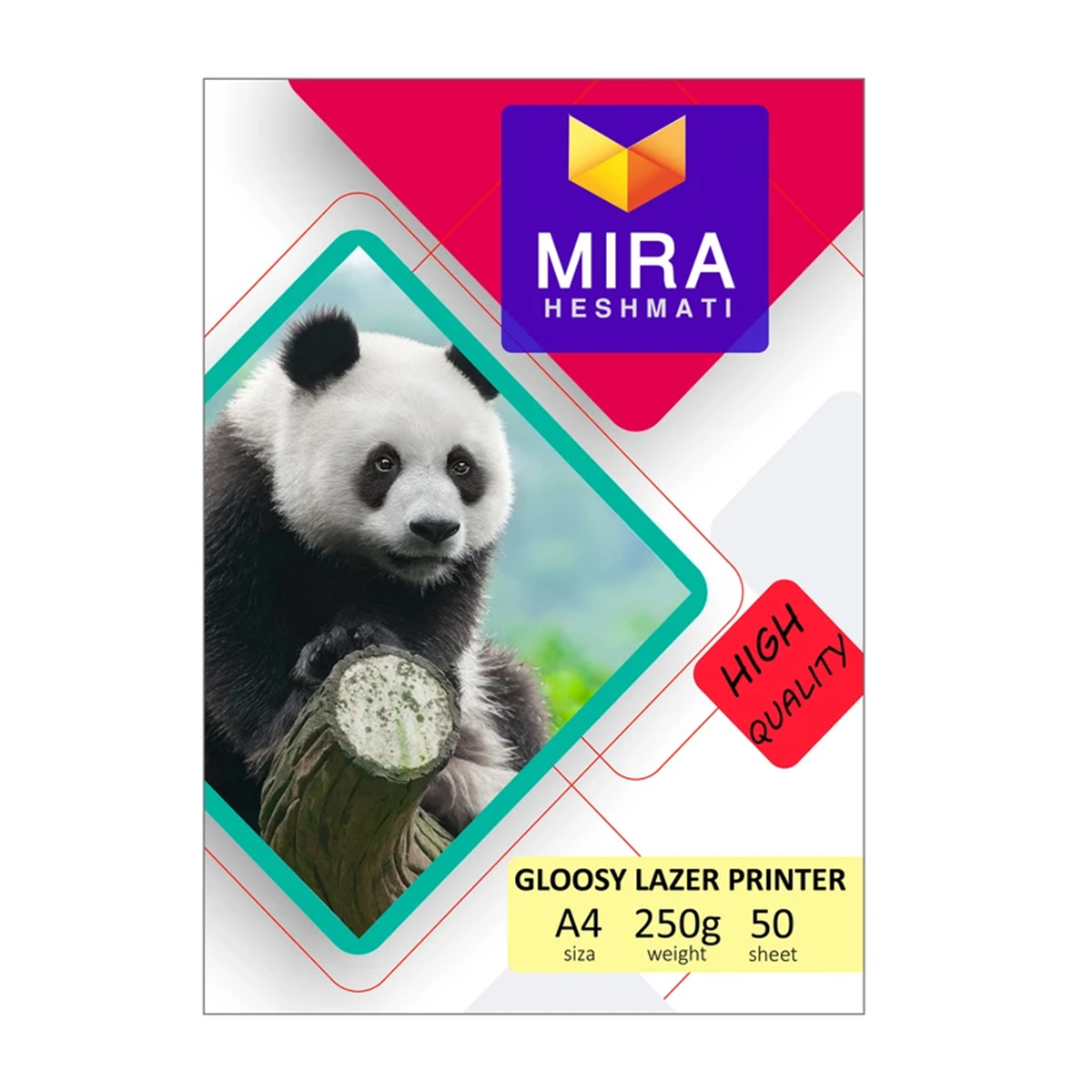 کاغذ A4 گلاسه میرا مدل PLG250 بسته 50عددی کاغذ A4 گلاسه میرا مدل PLG250 بسته 50عددی