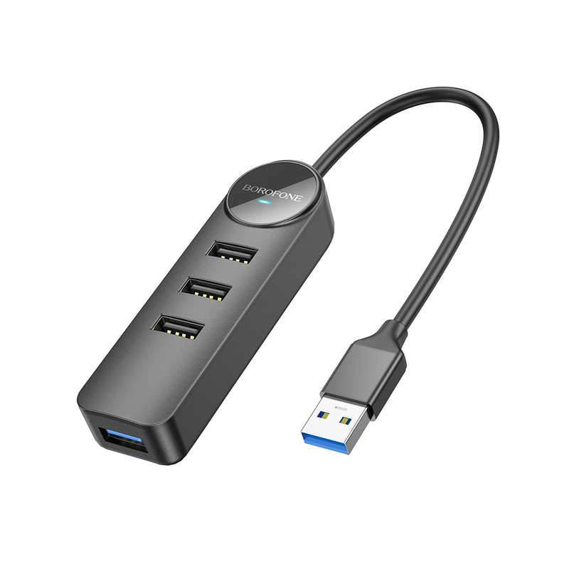 هاب USB بروفون 4 پورت مدل DH5 4IN1 هاب USB بروفون 4 پورت مدل DH5 4IN1