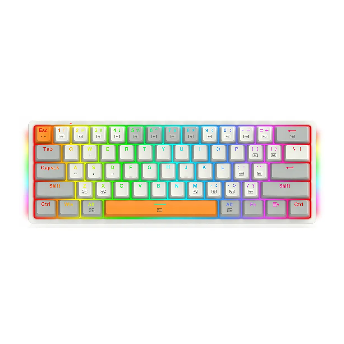 کیبورد گیمینگ ردراگون مدل Akali K642 WGO-سفید کیبورد گیمینگ ردراگون مدل Akali K642 WGO-سفید