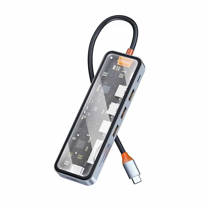 هاب Type-C ویوو 7 پورت مدل 007-CYBER 7 in 1 CB هاب Type-C ویوو 7 پورت مدل 007-CYBER 7 in 1 CB