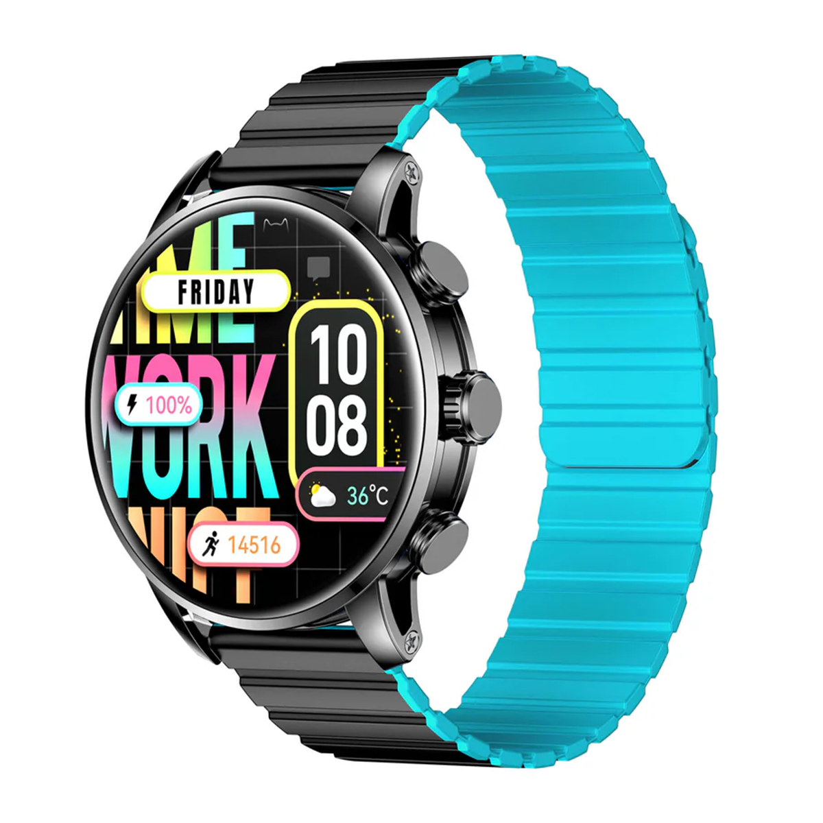 ساعت هوشمند کیسلکت مدل Calling Watch Kr2 LTD -بدنه نقره ای بند مشکی ساعت هوشمند کیسلکت مدل Calling Watch Kr2 LTD -بدنه نقره ای بند مشکی