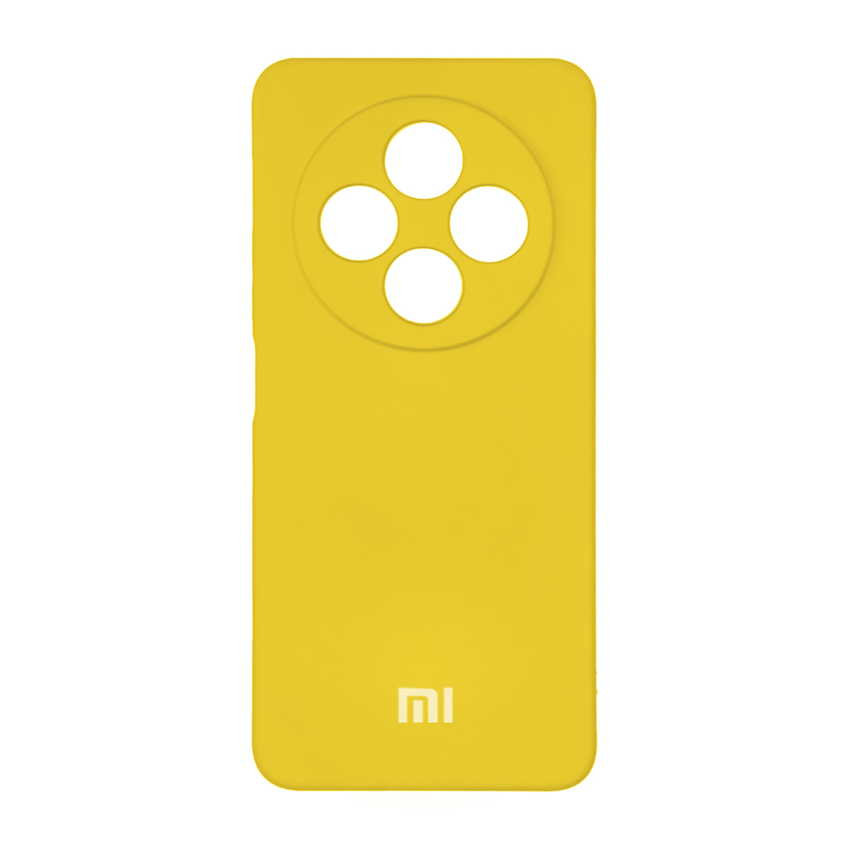 کاور گوشی شیائومی Redmi 14C مدل سیلیکونی محافظ لنزدار-زرد