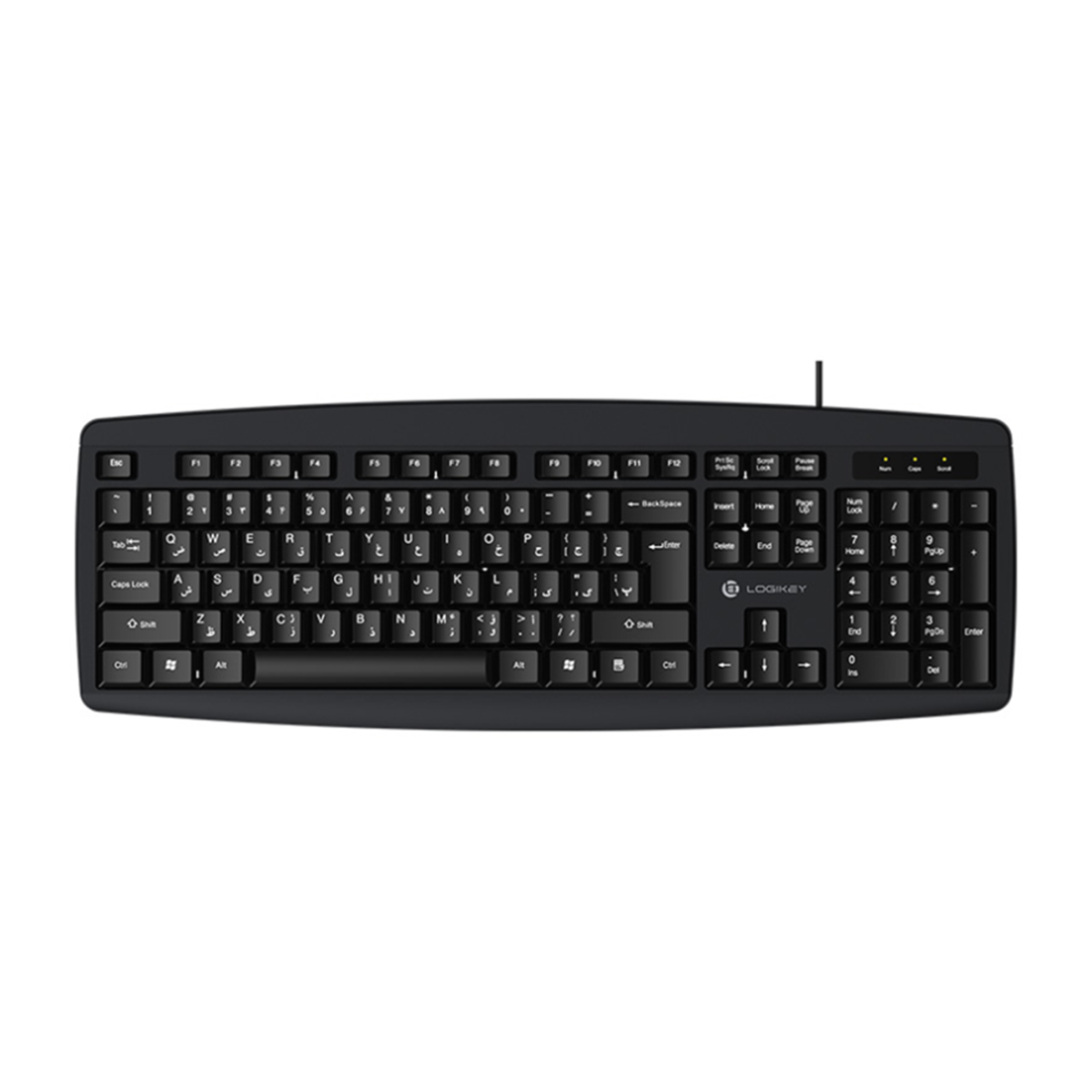 کیبورد لاجی کی مدل K113B-مشکی کیبورد لاجی کی مدل K113B-مشکی