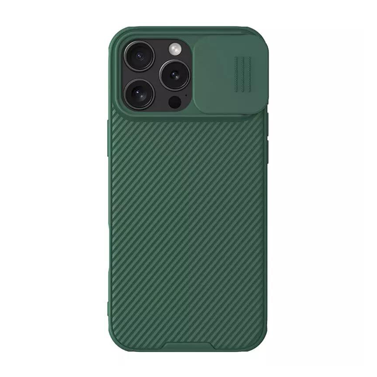 کاور گوشی اپل iPhone 16 Pro نیلکین مدل CamShield Pro-سبز کاور گوشی اپل iPhone 16 Pro نیلکین مدل CamShield Pro-سبز