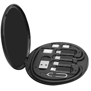 مبدل USB / MicroUSB / Lithning / Type-C و پایه نگهدارنده تسکو مدل  TCRA 1500-سرمه‌ای