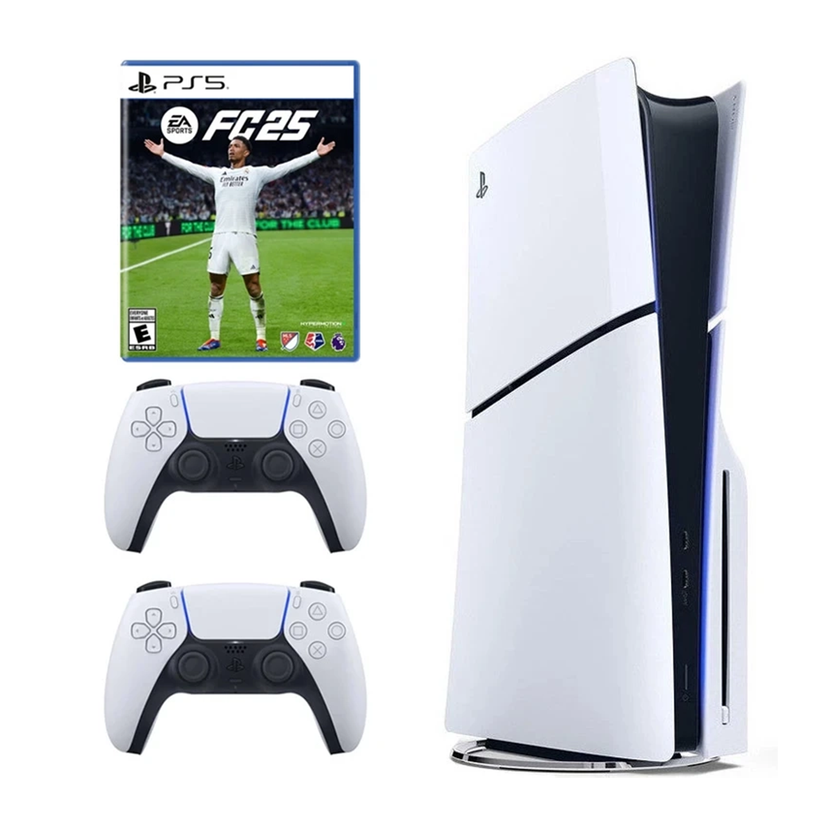 پلی استیشن 5 اسلیم دیسک خور اروپا سفید 1 ترابایت به همراه دسته اضافی و بازی EA Sports FC 25 پلی استیشن 5 اسلیم دیسک خور اروپا سفید 1 ترابایت به همراه دسته اضافی و بازی EA Sports FC 25