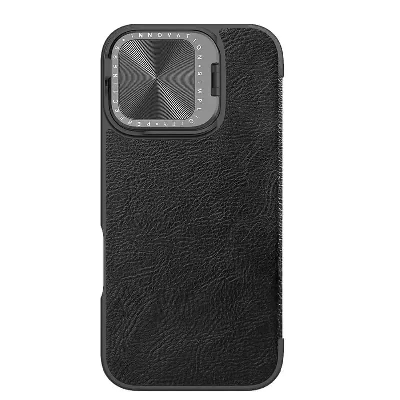 کیف کلاسوری نیلکین مدل Qin Prop Leather مناسب برای گوشی موبایل اپل iPhone 16 کیف کلاسوری نیلکین مدل Qin Prop Leather مناسب برای گوشی موبایل اپل iPhone 16