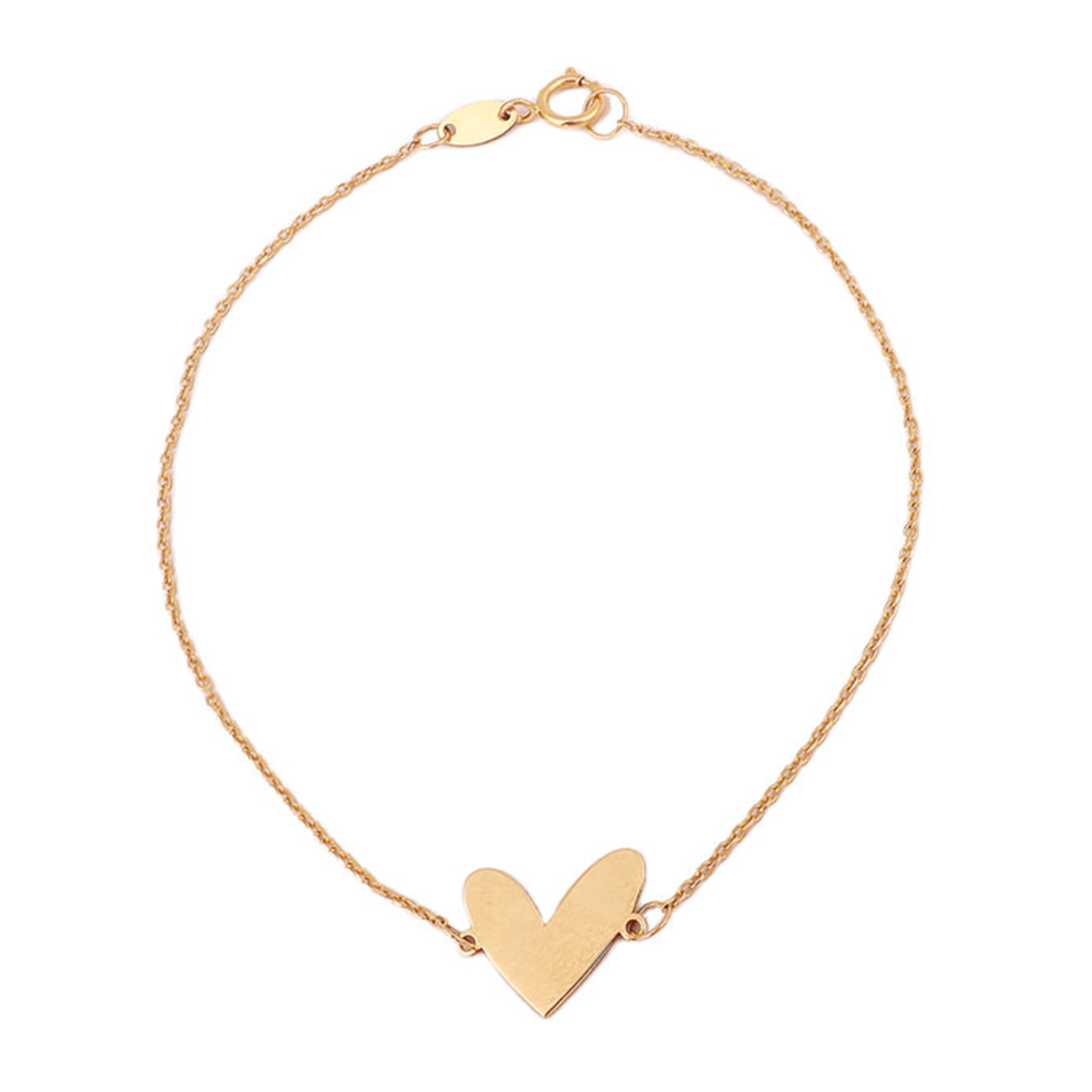 دستبند طلا زنانه طرح قلب مینیمال قو طلایی کد B035902-0.80 دستبند طلا زنانه طرح قلب مینیمال قو طلایی کد B035902-0.80