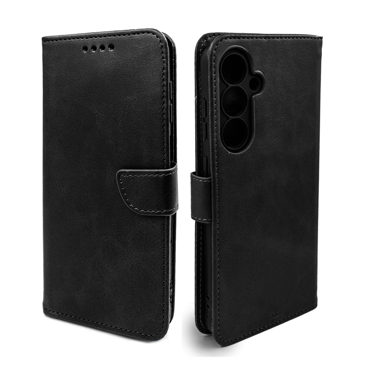 کیف کلاسوری گوشی سامسونگ Galaxy S24 FE مدل مگنتی جاکارتی محافظ لنزدار -مشکی کیف کلاسوری گوشی سامسونگ Galaxy S24 FE مدل مگنتی جاکارتی محافظ لنزدار -مشکی
