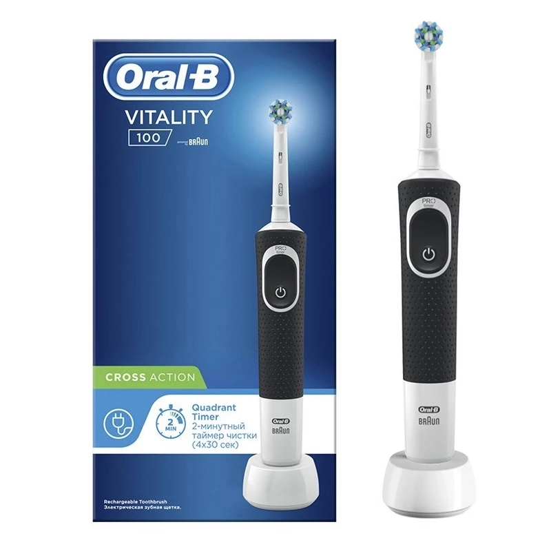 مسواک برقی اورال-بی مدل Vitality 100 Cross Action-آبی