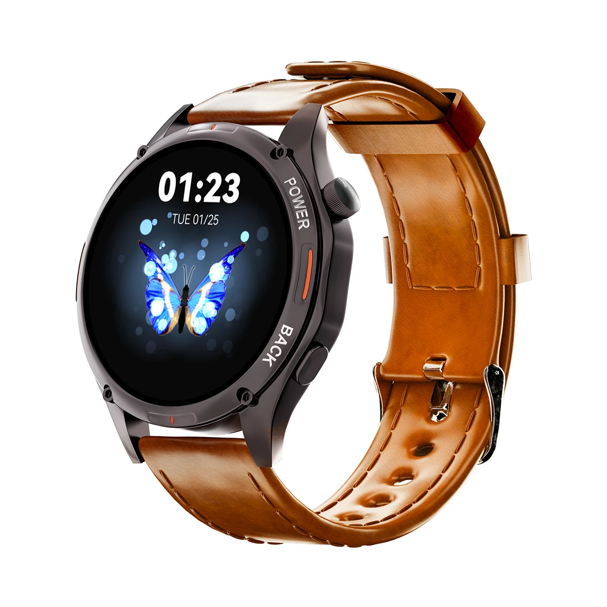 ساعت هوشمند تی سی اچ مدل TCH HD1 3D Hero1-بدنه خاکستری بند قهوه ای ساعت هوشمند تی سی اچ مدل TCH HD1 3D Hero1-بدنه خاکستری بند قهوه ای