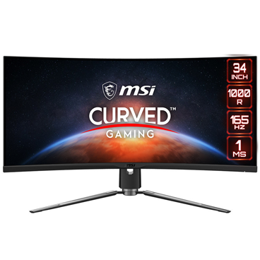 مانیتور گیمینگ ام اس آی مدل MPG ARTYMIS 343CQR Curved سایز 34 اینچ