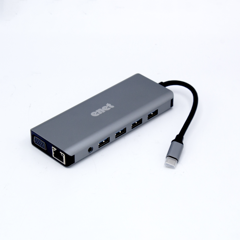 هاب USB-C ای نت 12 پورت مدل En-CoT7025 هاب USB-C ای نت 12 پورت مدل En-CoT7025