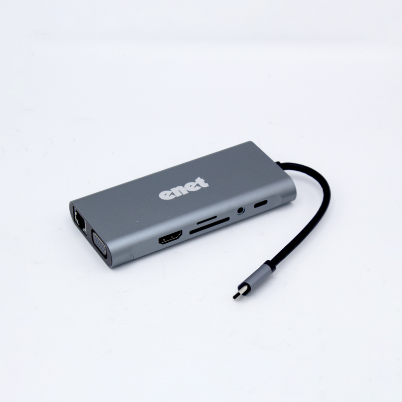 هاب USB-C ای نت 11 پورت مدل En-CoT7024 هاب USB-C ای نت 11 پورت مدل En-CoT7024