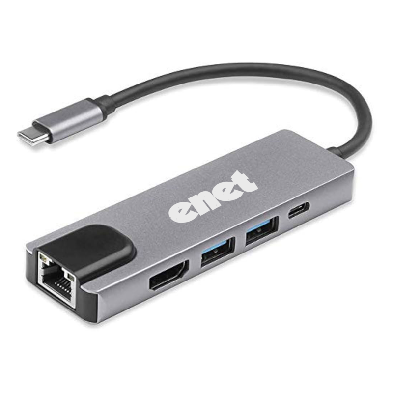 هاب USB-C ای نت 5 پورت مدل EN-CoT7016 هاب USB-C ای نت 5 پورت مدل EN-CoT7016