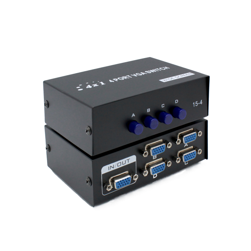سوییچ 4 پورت VGA ای نت مدل En-SV4m سوییچ 4 پورت VGA ای نت مدل En-SV4m