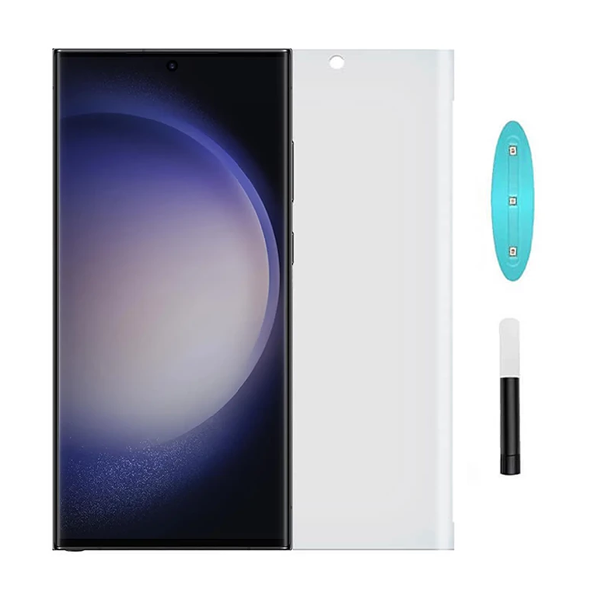 گلس گوشی سامسونگ Galaxy S23 Ultra 5G فلیکسون مدل یووی گلس گوشی سامسونگ Galaxy S23 Ultra 5G فلیکسون مدل یووی