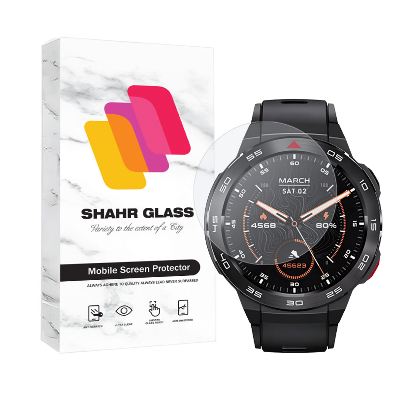 محافظ صفحه نمایش ساعت هوشمند شیائومی Mibro Watch GS Pro شهر گلس مدل SIMWATCHSH محافظ صفحه نمایش ساعت هوشمند شیائومی Mibro Watch GS Pro شهر گلس مدل SIMWATCHSH
