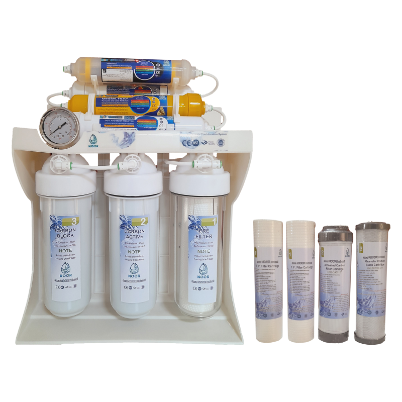 دستگاه تصفیه آب نور مدل X plast m800 به همراه فیلتر بسته 4 عددی-سفید