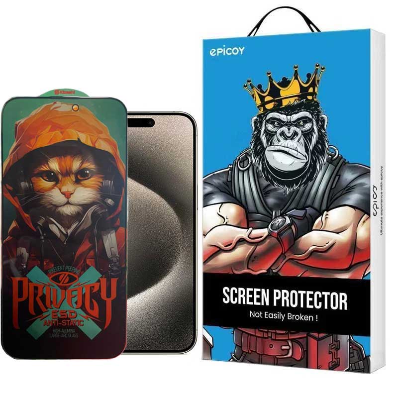محافظ صفحه نمایش حریم شخصی اپیکوی مدل Privacy Hoodie Cat مناسب برای گوشی موبایل اپل iPhone 15 Pro Max محافظ صفحه نمایش حریم شخصی اپیکوی مدل Privacy Hoodie Cat مناسب برای گوشی موبایل اپل iPhone 15 Pro Max