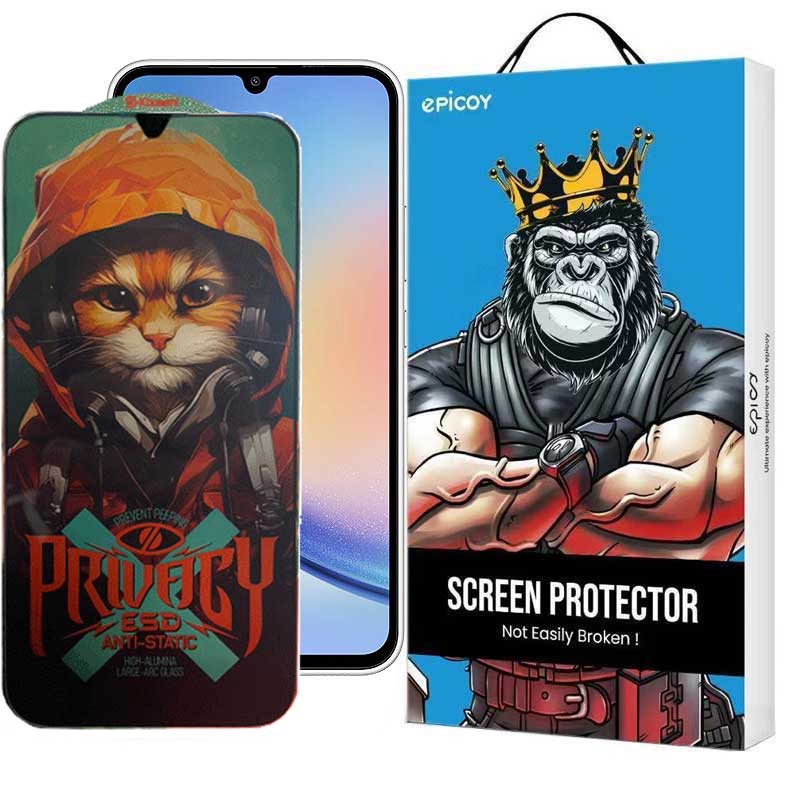 محافظ صفحه نمایش اپیکوی مدل Privacy Hoodie Cat مناسب برای گوشی موبایل سامسونگ Galaxy A24 4G/A25/A15 4G/5G /F34 محافظ صفحه نمایش اپیکوی مدل Privacy Hoodie Cat مناسب برای گوشی موبایل سامسونگ Galaxy A24 4G/A25/A15 4G/5G /F34