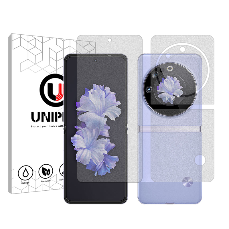 محافظ صفحه نمایش مات یونی پرو مدل Explosion Proof مناسب برای گوشی موبایل تکنو Phantom V Flip به همراه محافظ پشت گوشی محافظ صفحه نمایش مات یونی پرو مدل Explosion Proof مناسب برای گوشی موبایل تکنو Phantom V Flip به همراه محافظ پشت گوشی