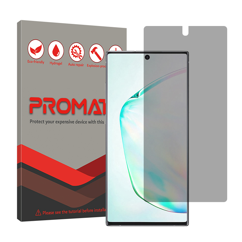 محافظ صفحه نمایش حریم شخصی پرومیت مدل Resistant مناسب برای گوشی موبایل سامسونگ Galaxy Note10 Plus محافظ صفحه نمایش حریم شخصی پرومیت مدل Resistant مناسب برای گوشی موبایل سامسونگ Galaxy Note10 Plus