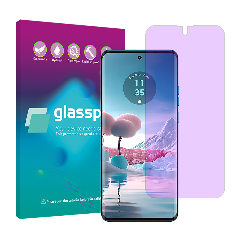 محافظ صفحه نمایش آنتی پرپل گلس پرو مدل Resistant مناسب برای گوشی موبایل موتورولا Edge 40 Neo محافظ صفحه نمایش آنتی پرپل گلس پرو مدل Resistant مناسب برای گوشی موبایل موتورولا Edge 40 Neo