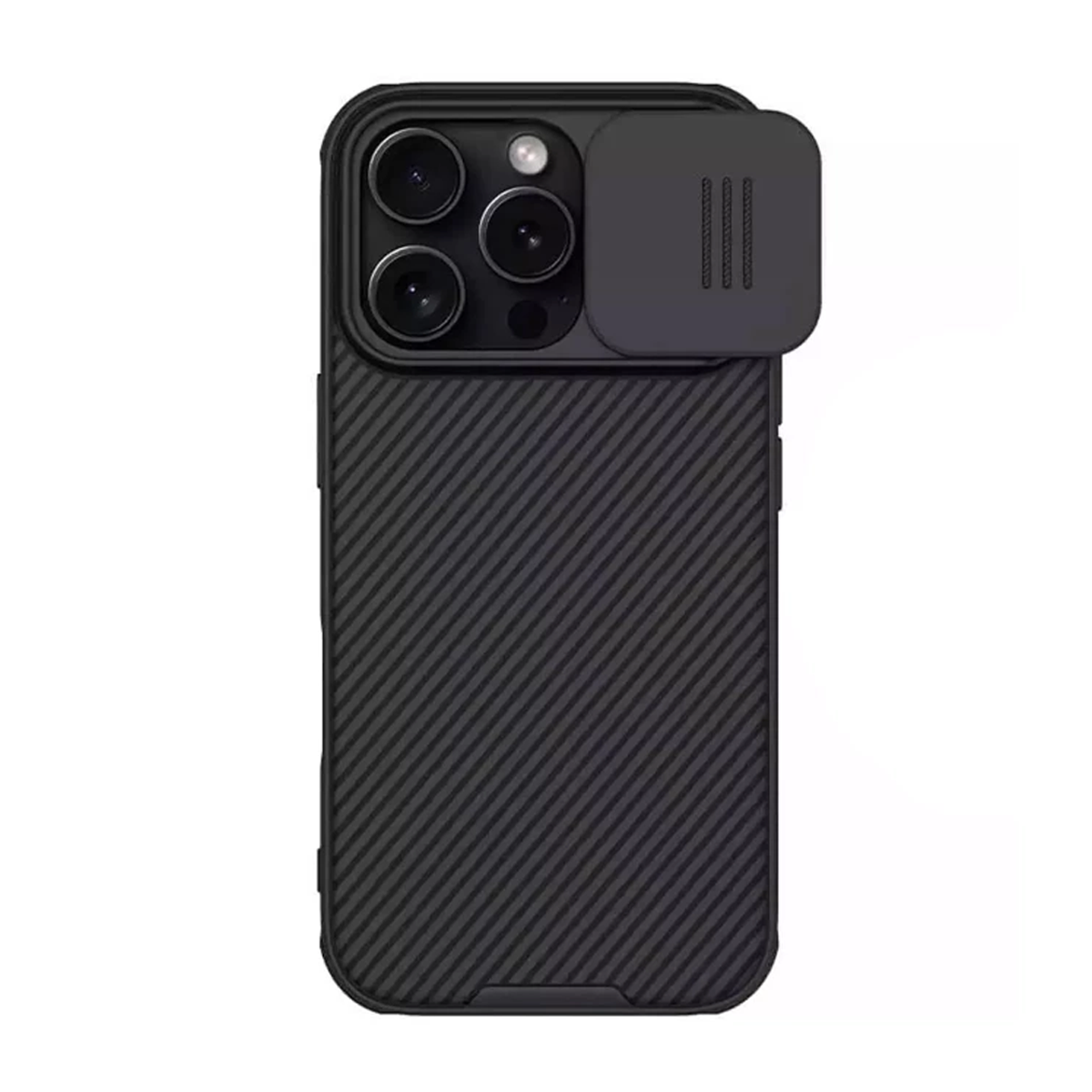 کاور گوشی اپل Iphone 16 Pro Max نیلکین مدل Camshield Pro-مشکی کاور گوشی اپل Iphone 16 Pro Max نیلکین مدل Camshield Pro-مشکی