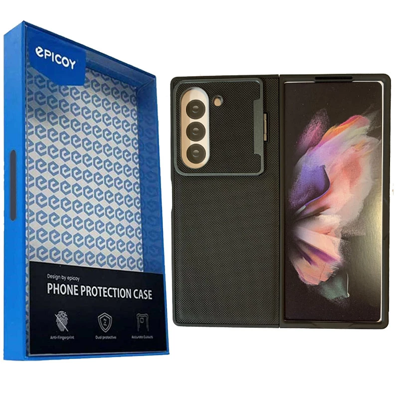 کاور گوشی سامسونگ Galaxy Z Fold 6 اپیکوی مدل Piblue Nylone Bracket -سرمه‌ای