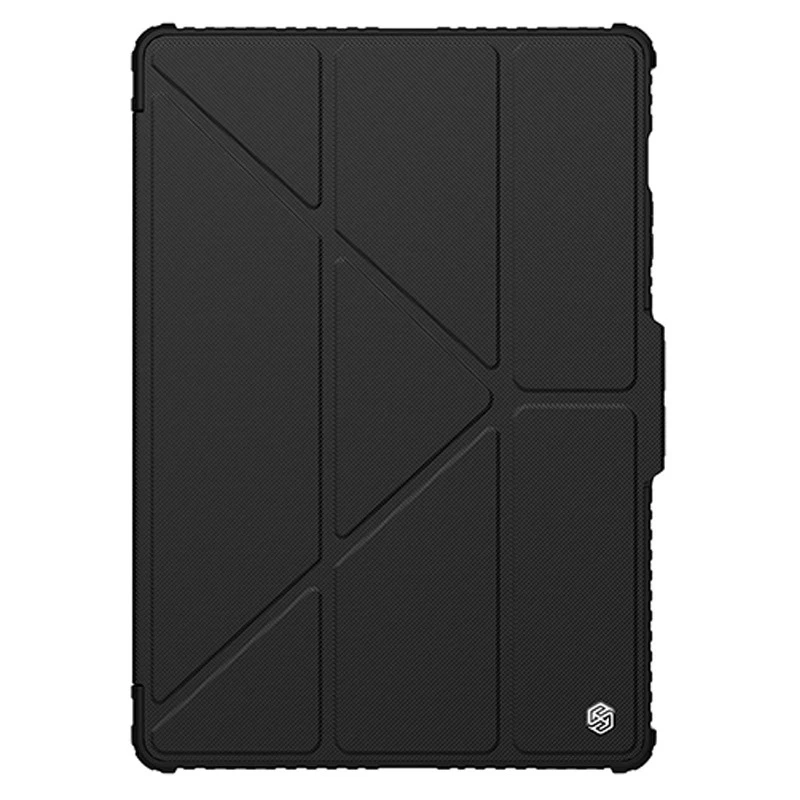 کیف کلاسوری نیلکین تبلت سامسونگ Galaxy Tab S10 Plus-S9 Plus-S8 Plus-S7 Plus-S7 Fe مدل Camshield Bumper Flip Folding-مشکی کیف کلاسوری نیلکین تبلت سامسونگ Galaxy Tab S10 Plus-S9 Plus-S8 Plus-S7 Plus-S7 Fe مدل Camshield Bumper Flip Folding-مشکی