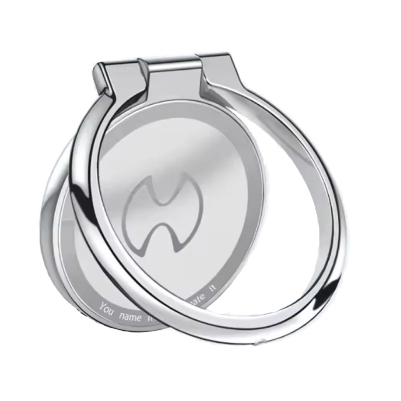 پایه نگهدارنده گوشی ژاند مدل Magnetic Ring Stand-نقره‌ای