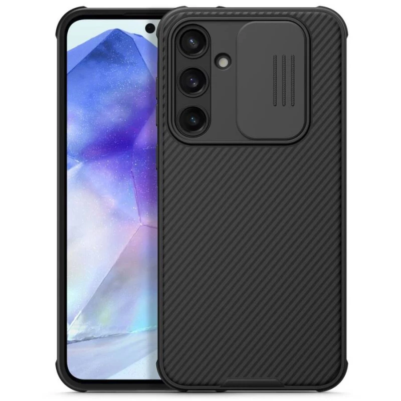 کاور گوشی سامسونگ Galaxy A55 نیلکین مدل CamShield Pro-مشکی مات کاور گوشی سامسونگ Galaxy A55 نیلکین مدل CamShield Pro-مشکی مات