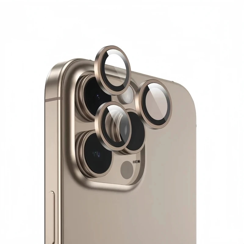 محافظ لنز دوربین گوشی اپل iPhone 16 Pro Max - 16 Pro گرین لاین مدل Hd Plus Camera Lens-طلایی محافظ لنز دوربین گوشی اپل iPhone 16 Pro Max - 16 Pro گرین لاین مدل Hd Plus Camera Lens-طلایی