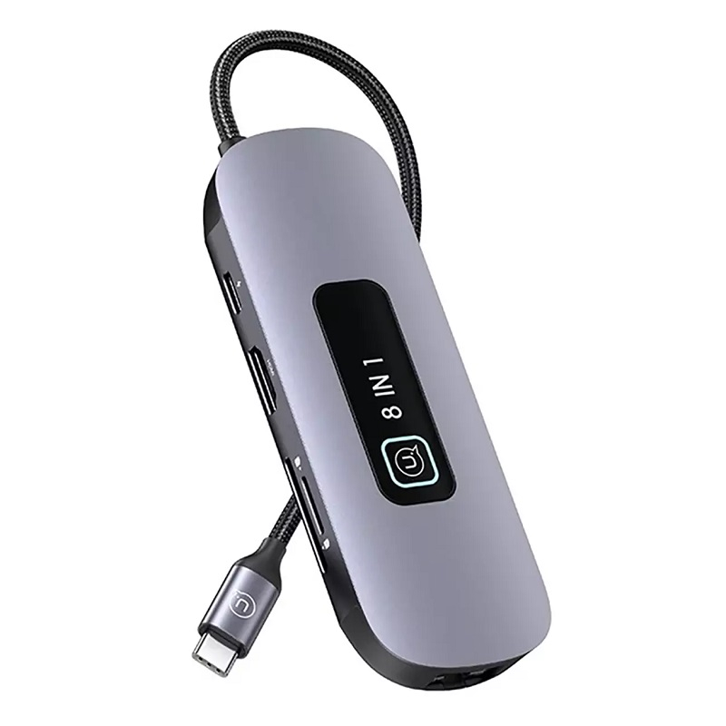 هاب USB-C یوسمز 8 پورت مدل SJ643 هاب USB-C یوسمز 8 پورت مدل SJ643