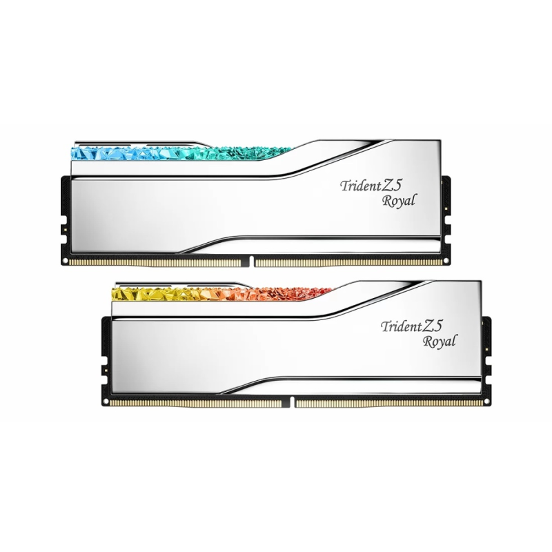 رم دسکتاپ DDR5 دوکاناله 6400 مگاهرتز CL32 جی اسکیل مدل TRIDENT Z5 ROYAL ظرفیت 32 گیگابایت رم دسکتاپ DDR5 دوکاناله 6400 مگاهرتز CL32 جی اسکیل مدل TRIDENT Z5 ROYAL ظرفیت 32 گیگابایت