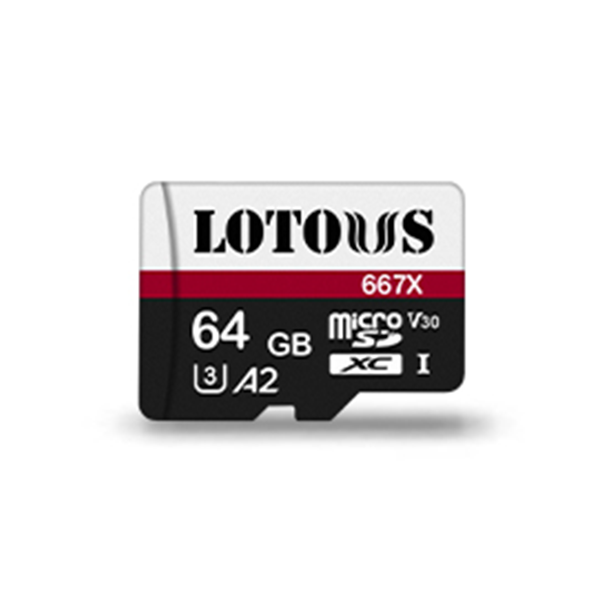 کارت حافظه microSDXC لوتوس استاندارد U3 A2 مدل 667X سرعت 120MBps ظرفیت 64 گیگابایت کارت حافظه microSDXC لوتوس استاندارد U3 A2 مدل 667X سرعت 120MBps ظرفیت 64 گیگابایت