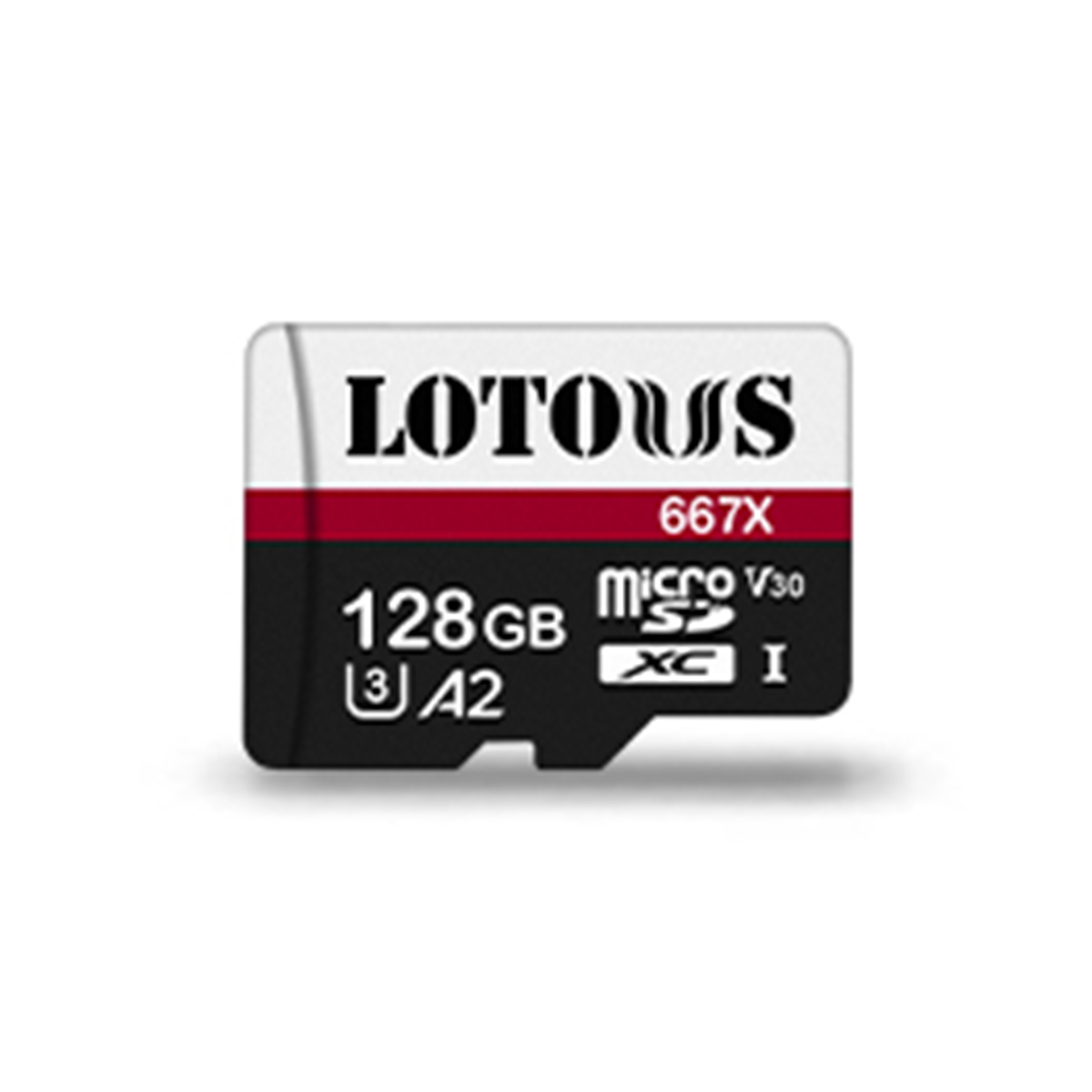 کارت حافظه microSDXC لوتوس استاندارد U3 A2 مدل 667X سرعت 120MBps ظرفیت 128 گیگابایت کارت حافظه microSDXC لوتوس استاندارد U3 A2 مدل 667X سرعت 120MBps ظرفیت 128 گیگابایت